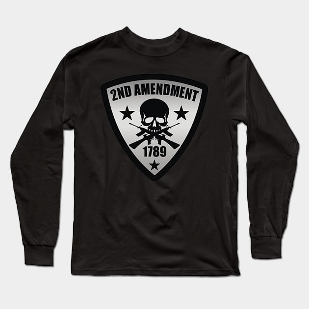 2nd Amendment Long Sleeve T-Shirt by  The best hard hat stickers 